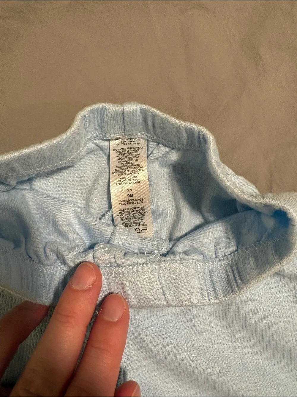 Little Me 9M Light Blue Dog Onesie & Shorts Set